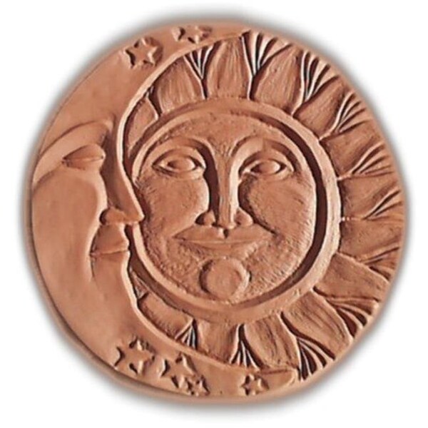 Garden Molds Garden Molds X-SM8016 Sun and Moon Stepping Stone Mold- Pack of 2 X-SM8016 - main